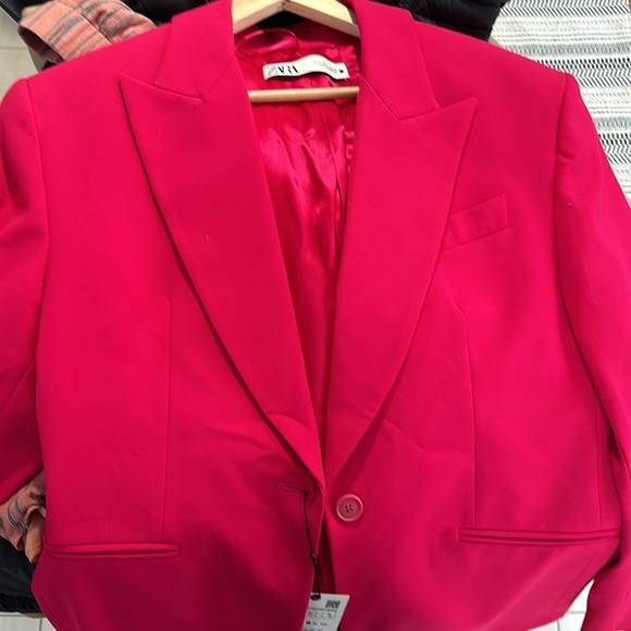 Zara women’s blazer - hot pink - Picture 4 of 6